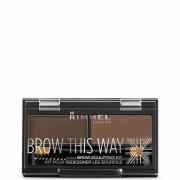 Kit de cejas Brow This Way 003 de Rimmel - Marrón Oscuro