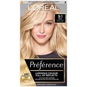 L'Oréal Paris Préférence Infinia Hair Dye (Various Shades) - 9.1 Vikin...