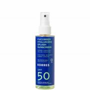 KORRES Cucumber Hyaluronic SPF50 Splash Sunscreen 150ml