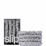 Slip Pure Silk Skinny Scrunchies (Various Colours) - Plateado
