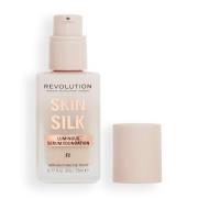 Makeup Revolution Silk Serum Foundation 23ml (Various Shades) - F2