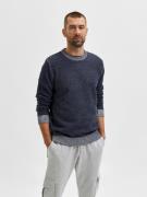 SELECTED HOMME Jersey 'Marled'  azul noche / gris moteado