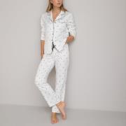 Pijama estilo caballero en algodón satinado