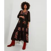 Vestido bohemio bordado con flores