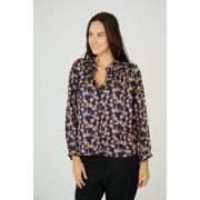 Blusa con cuello de pico