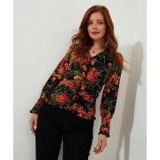 Blusa de flores con volantes