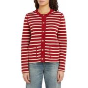 Cardigan reversible de cuello redondo