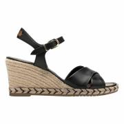 Sandalias de cuña de piel ultrasuaves